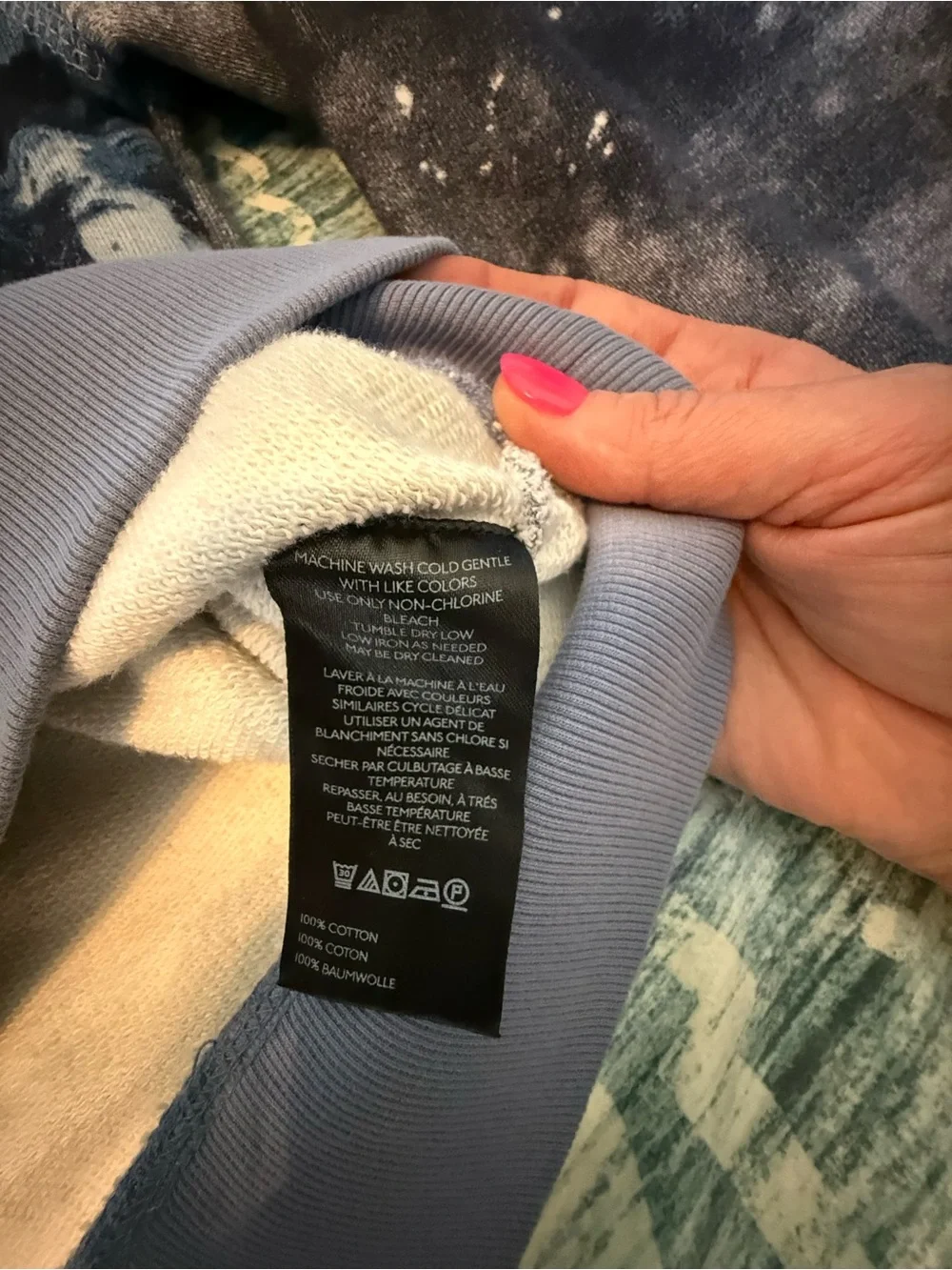 Pilcro blue and silver knit sweatshirt - Picture 5 of 6